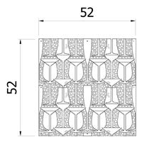 VedoNonVedo Perlage dekoratives Element zur Einrichtung und Teilung von Räumen - goldig transparent 2